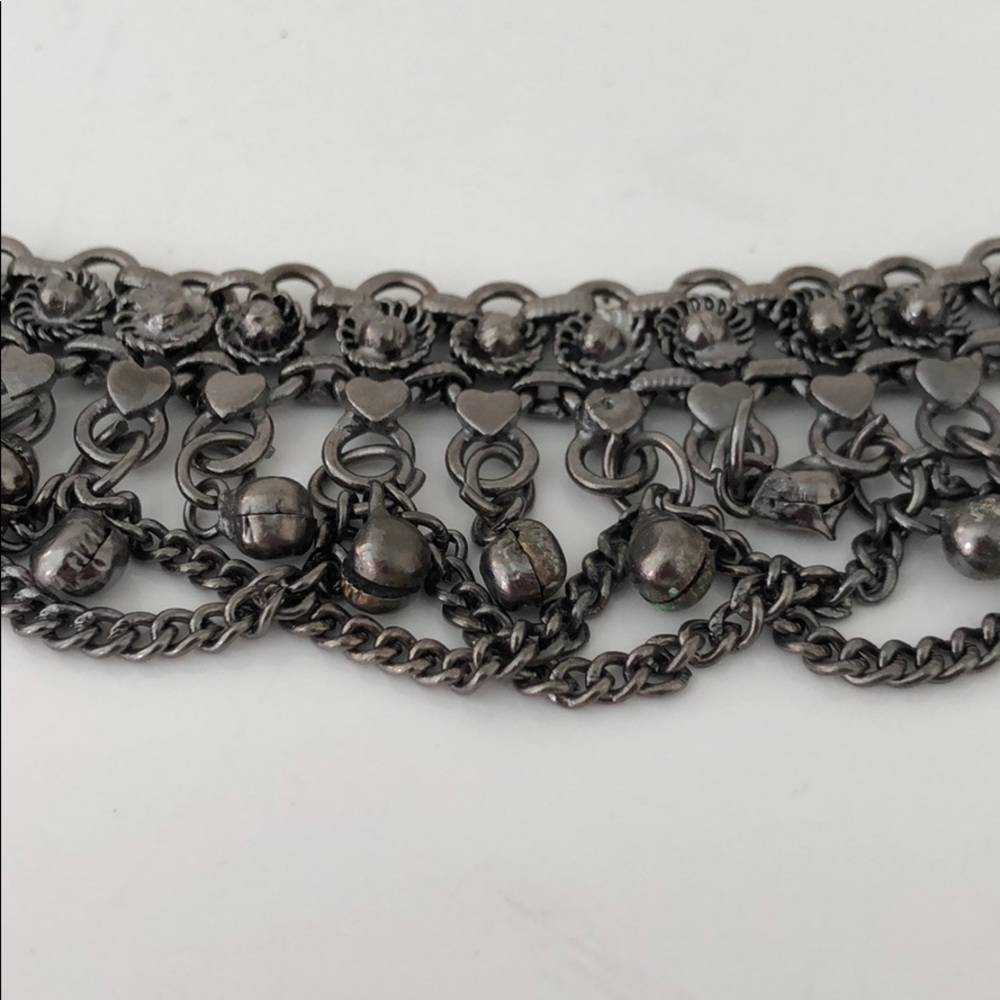 BELT NWOT UNIQUE METAL BELT (COLOR IS GUNMETAL) - Picture 5 of 7